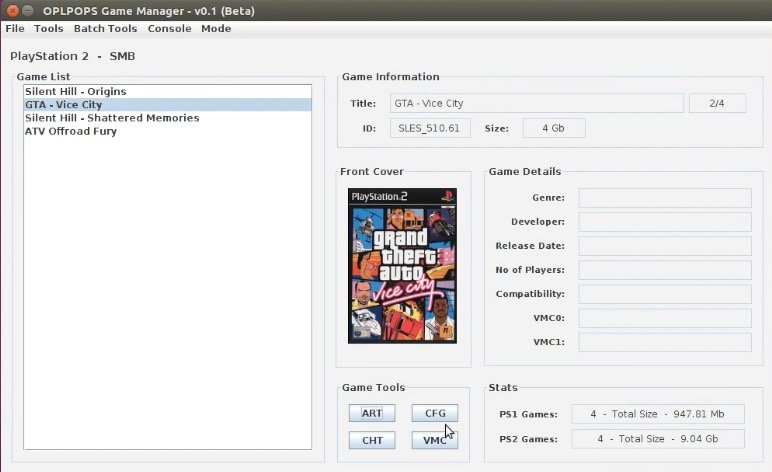PS2 - OPL Manager - Tool to manage your games!