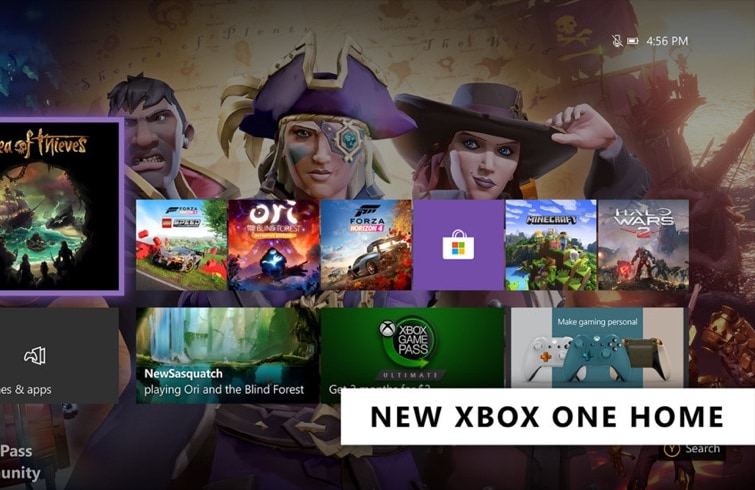 Xbox One Dashboard - New Home