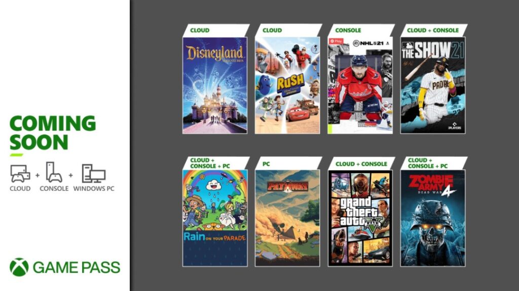 Xbox Game Pass - Abril 2021