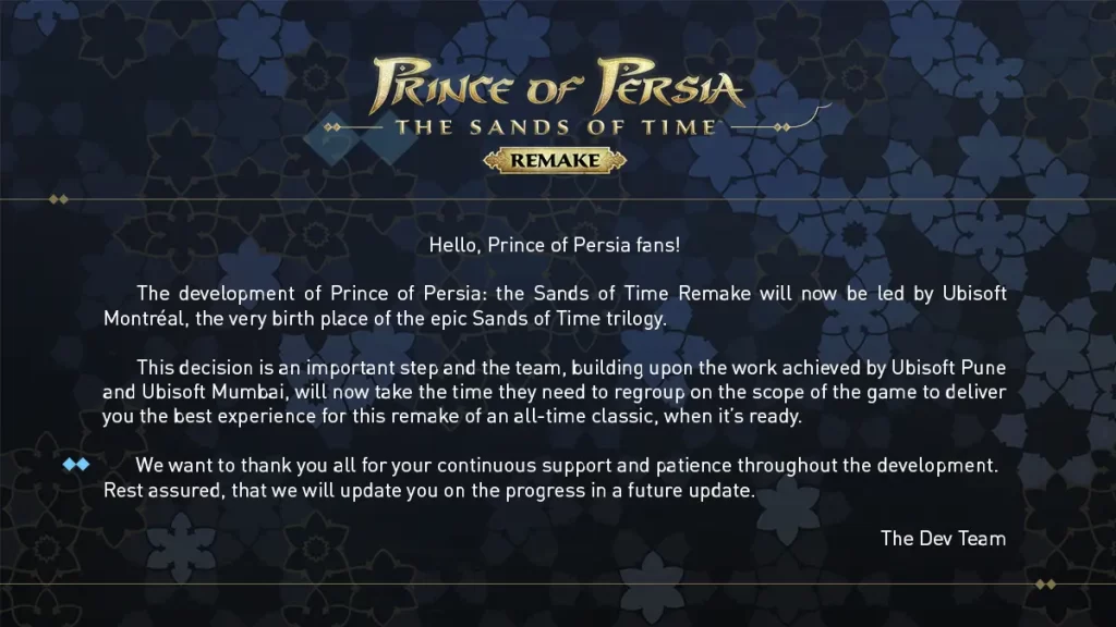 Prince of Persia: Arenas del Tiempo Remake - Ubisoft Montréal